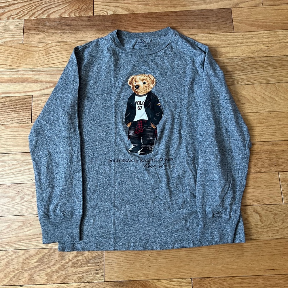 Gray Polo Ralph Lauren Long Sleeve Shirt